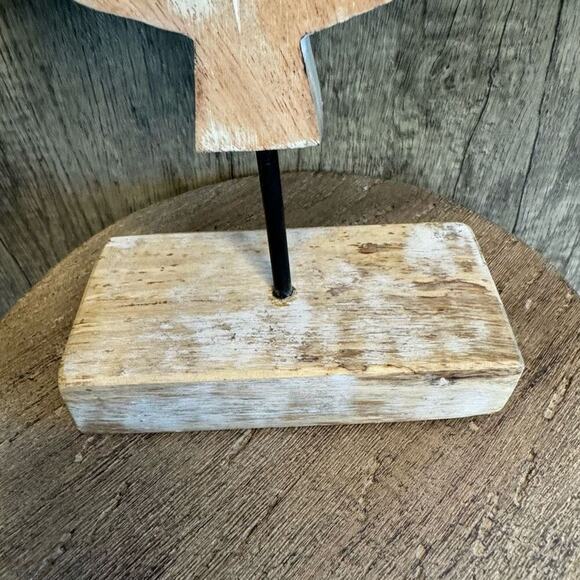 Rustic Maple Leaf Decor Mango Wood NEW FAST SHIP - Picture 5 of 9